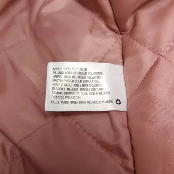 Blush Pink Satin Bomber Jacket New Women's XXL - Picture 9 of 10